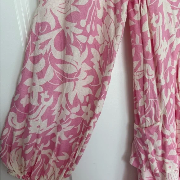 Free People Floral Pink and White Dress - Picture 12 of 16